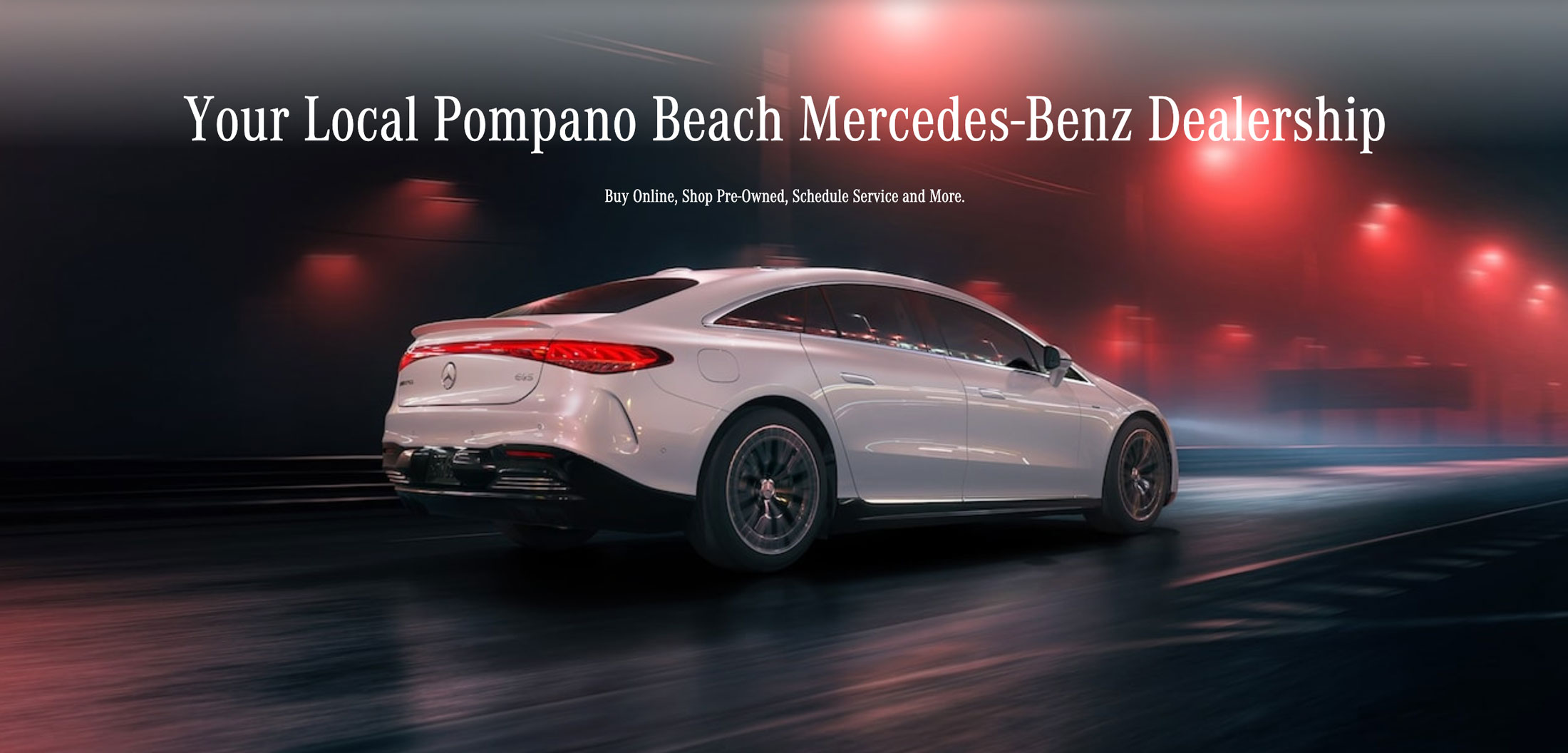 White Electric Mercedes EV Charging Pompano Beach